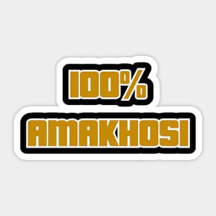 100% Amakhosi Sticker